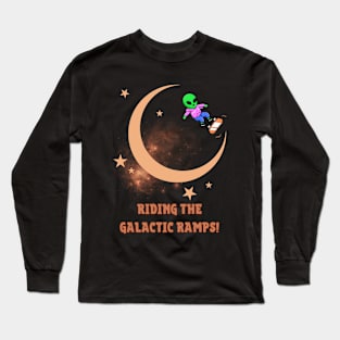 Riding the Galactic Ramps! Skate Long Sleeve T-Shirt